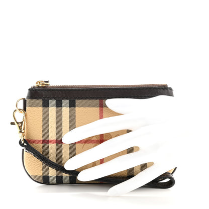 Burberry Haymarket Wristlet Pouch 2 of 10