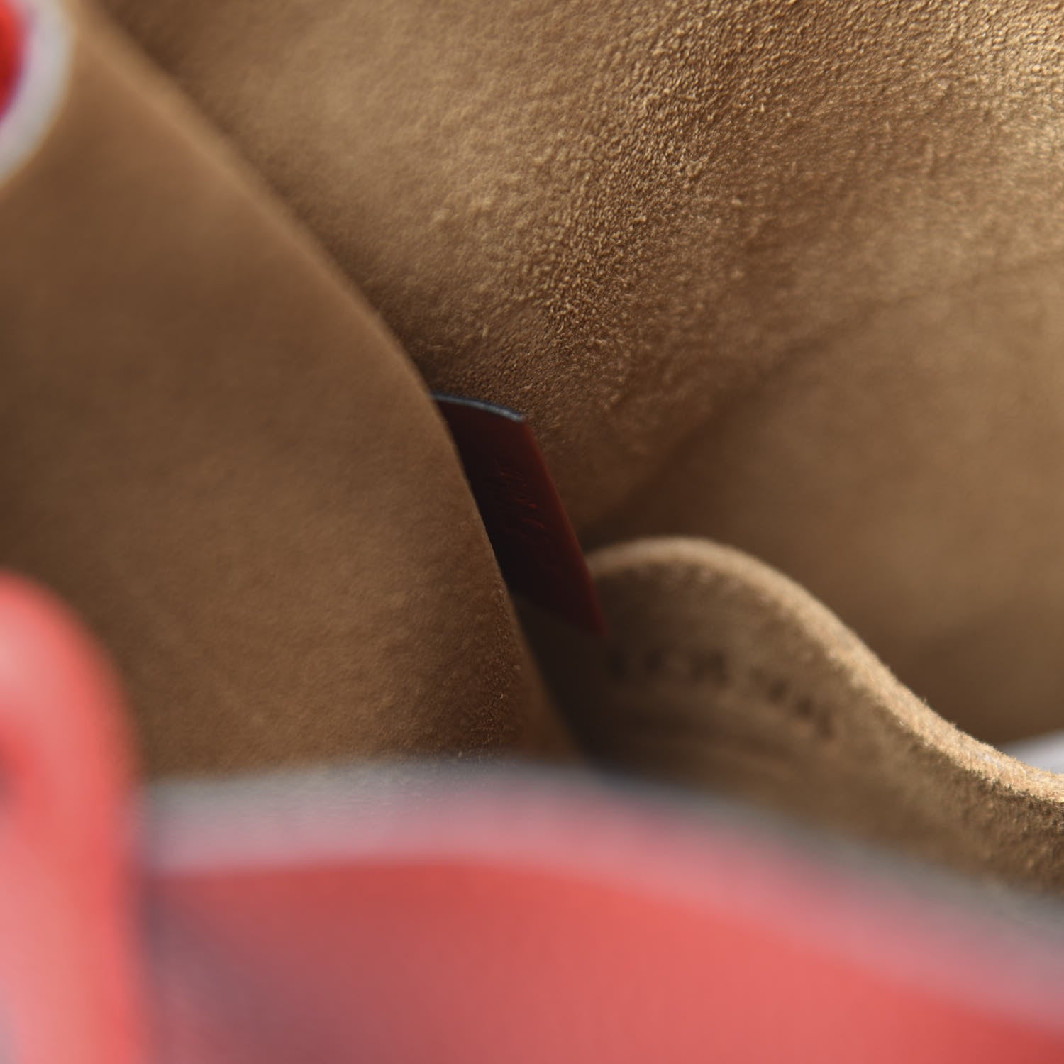 Loewe Calfskin Gate Bucket Bag Scarlet Burnt Red 7 of 10