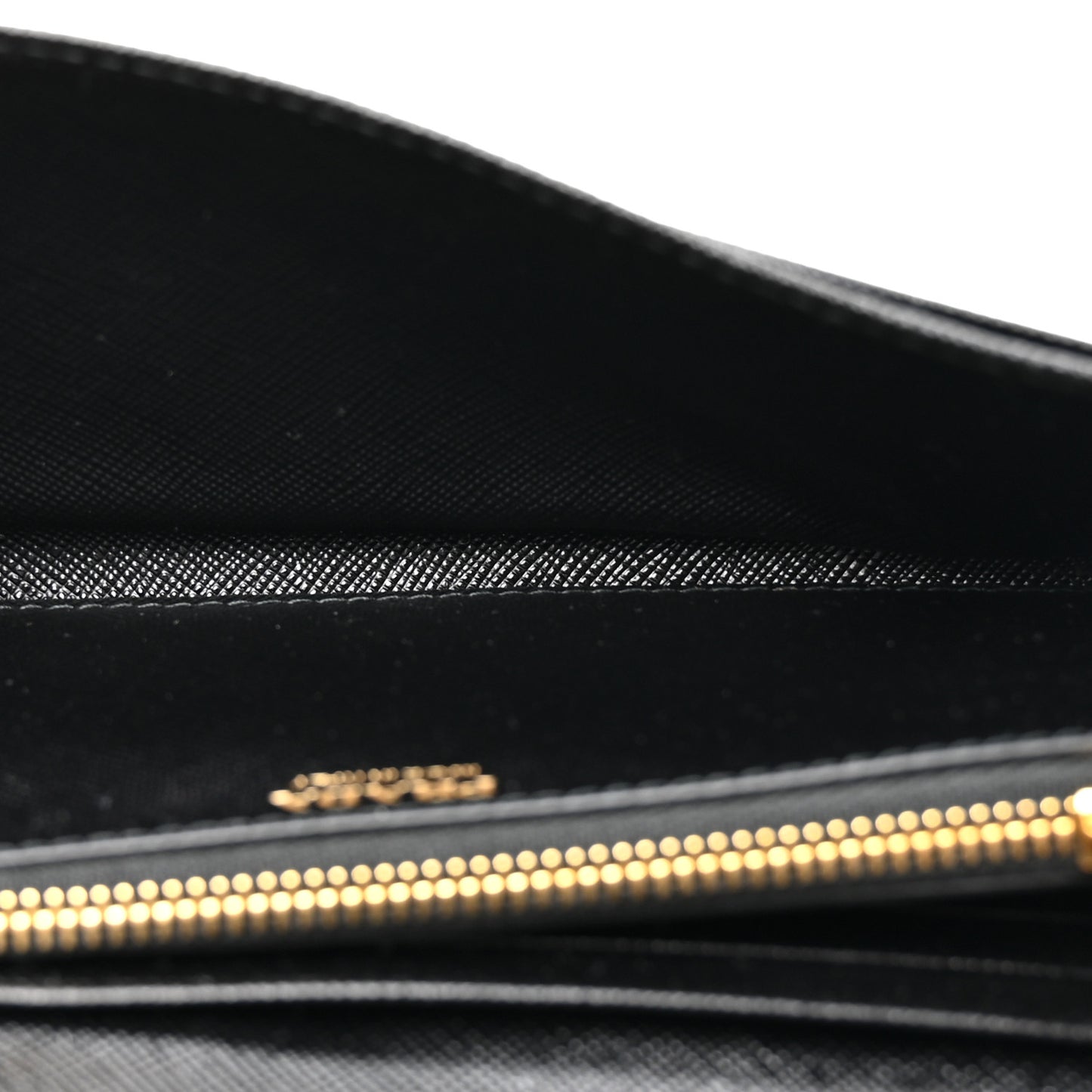 Saffiano Metal Continental Flap Wallet Black