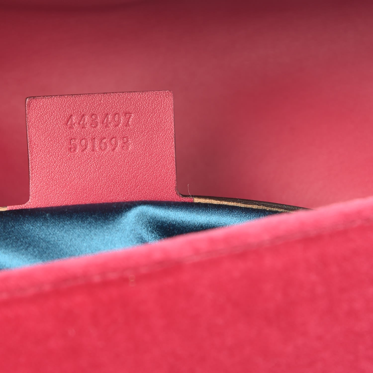 Gucci Velvet Matelasse Small GG Marmont Shoulder Bag Light Raspberry Rose 9 of 9