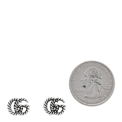 Gucci Sterling Silver Torchon Double G Earrings 2 of 4