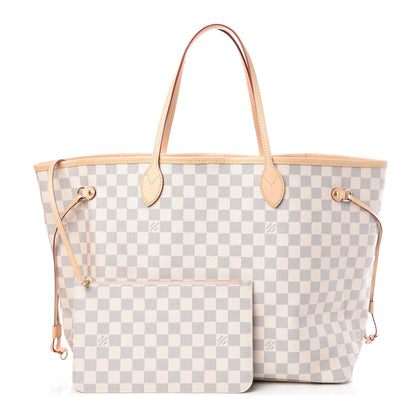 Louis Vuitton Damier Azur Neo Neverfull GM Rose Ballerine 1 of 10