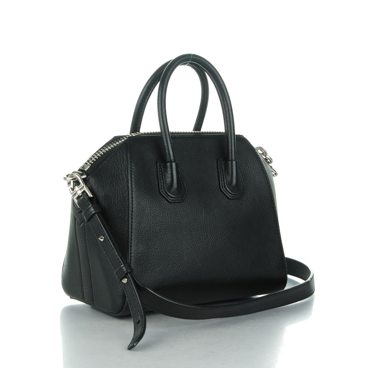 Sugar Goatskin Mini Antigona Black