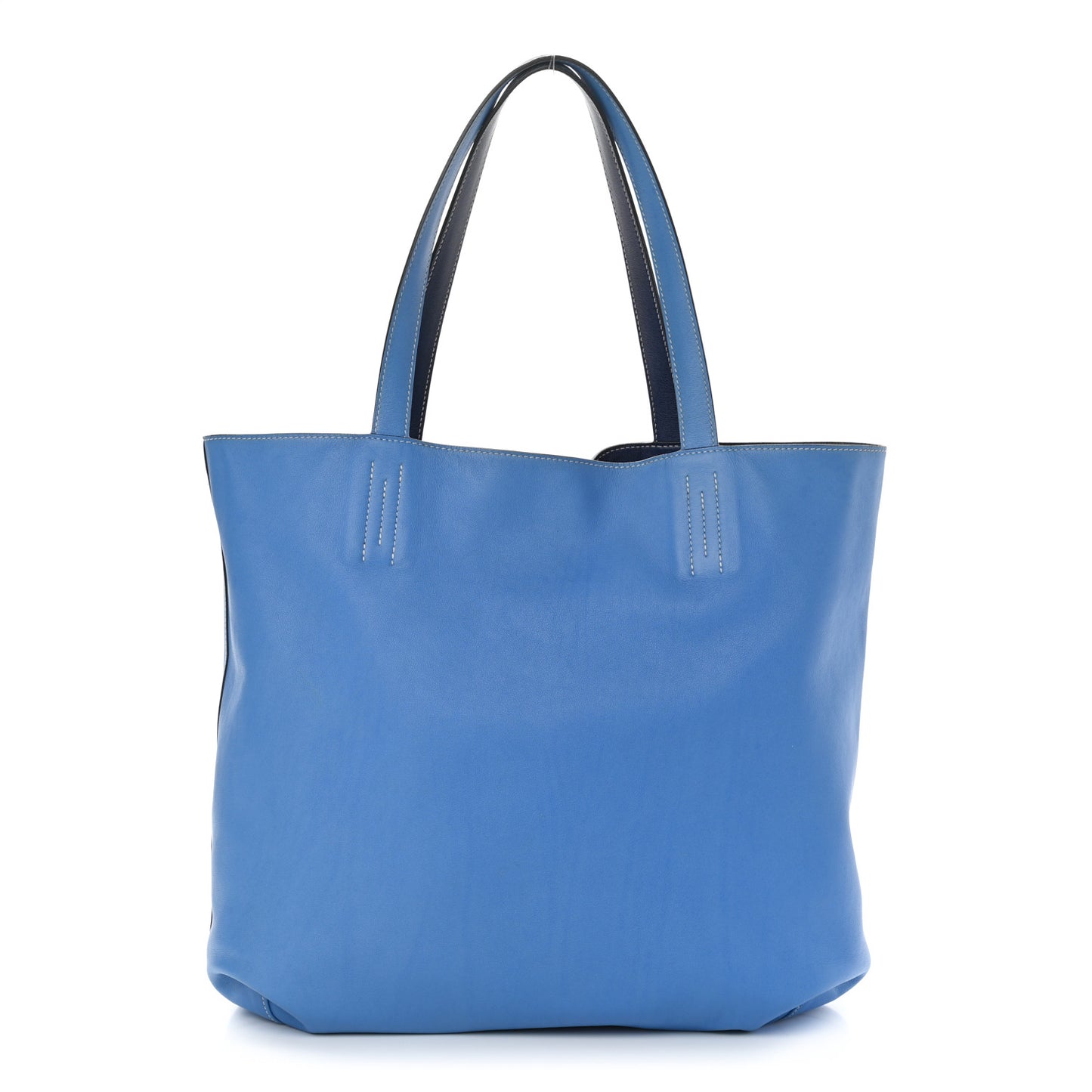 Veau Sikkim Double Sens 45 Tote Bleu Sapphire Paradis