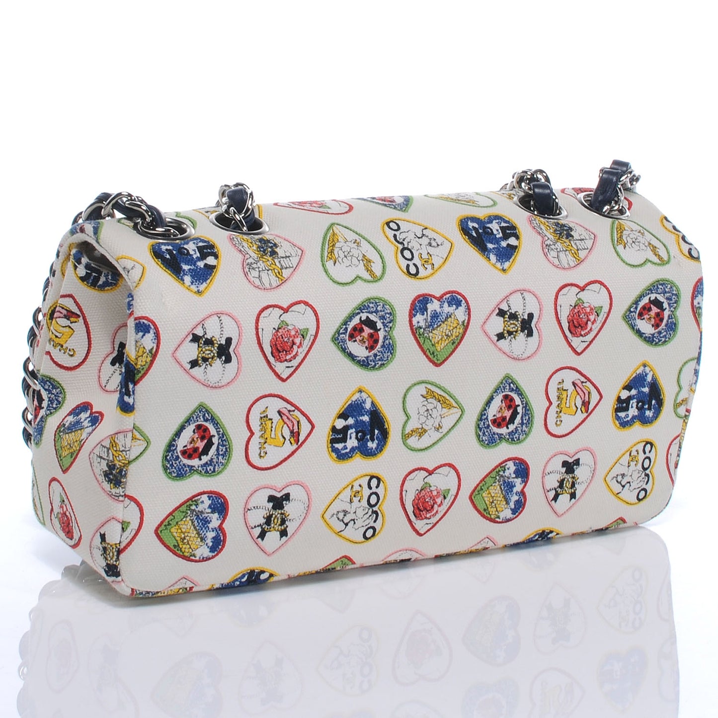 Canvas Coco Hearts East West Flap