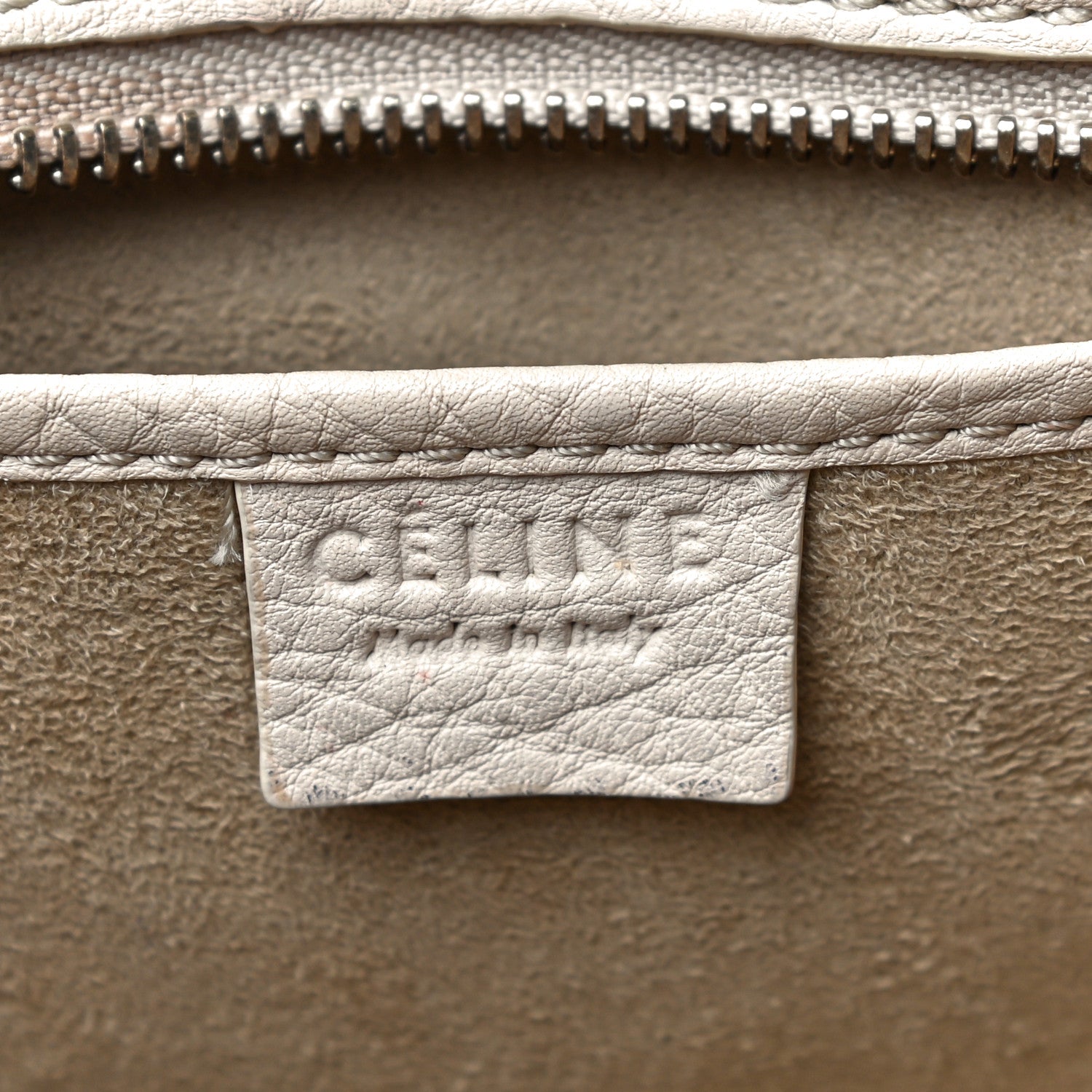 Celine Pebbled Calfskin Nano Luggage Dune 6 of 24