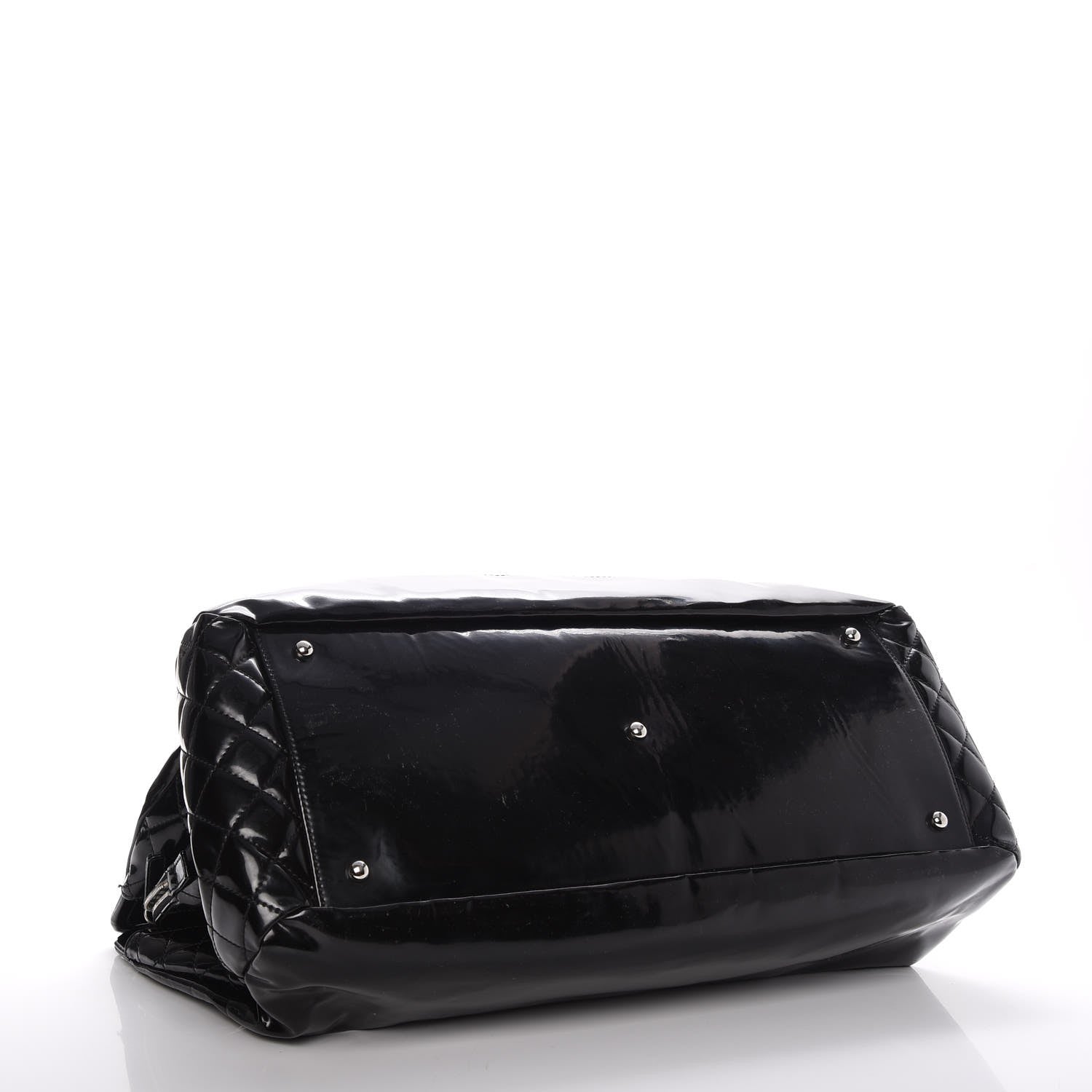 Chanel Vinyl Lipstick Tote Black 4 of 10