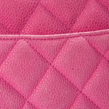 Chanel Iridescent Caviar Quilted Jumbo Double Flap Pink 10 of 12