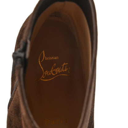 Christian Louboutin Veau Velours Turela 55 Ankle Boots 37.5 Ecureuil 7 of 8