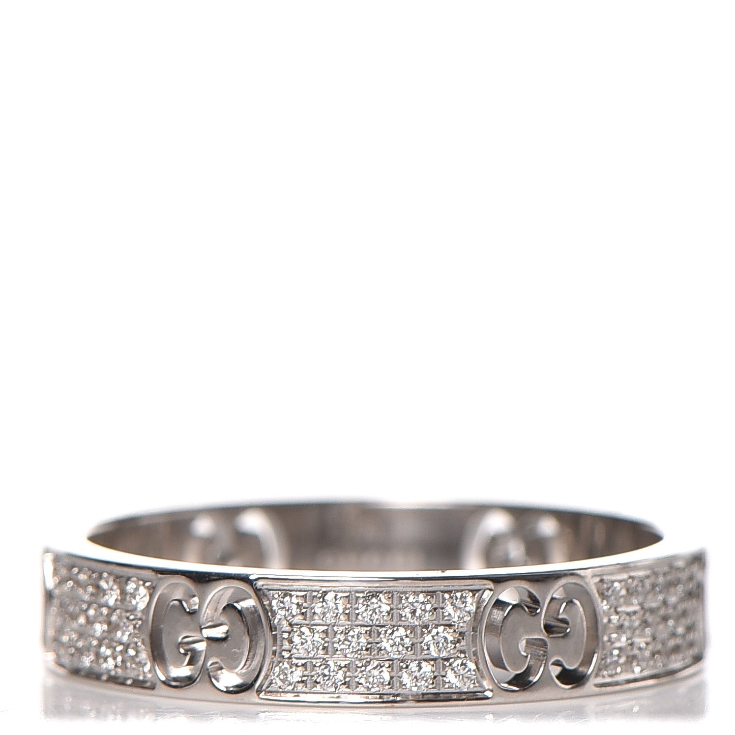 18K White Gold Diamond Icon Stardust Ring 60 9.25