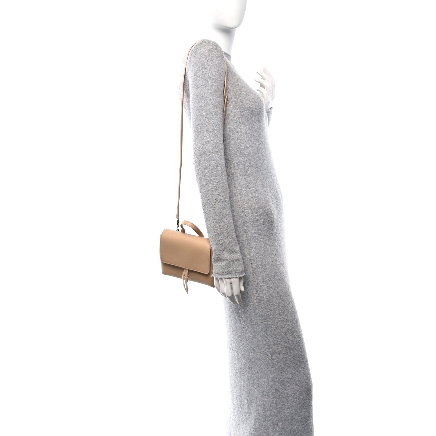 Mansur Gavriel Calfskin Mini Soft Lady Bag Sand 2 of 13