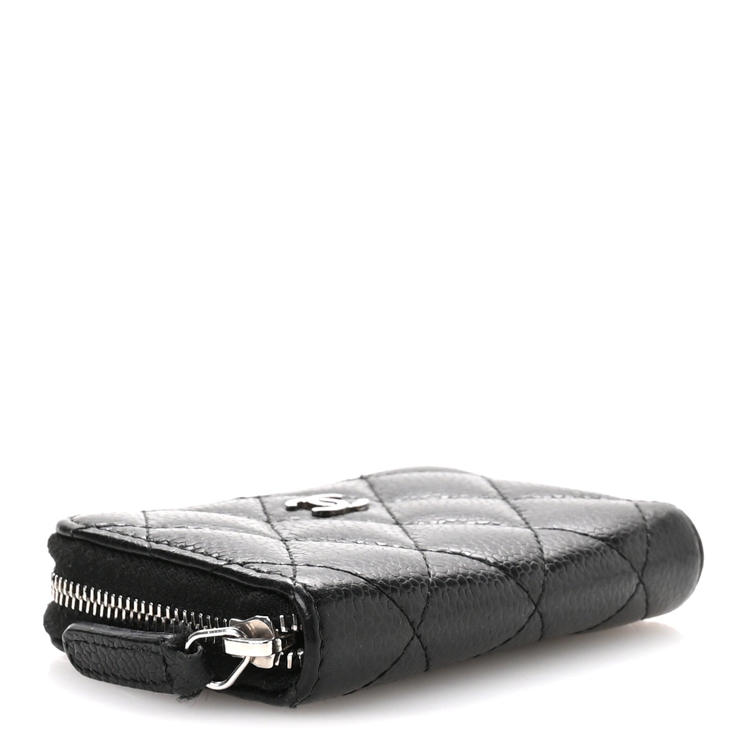 Chanel Caviar Quilted Zip Coin Purse Black 4 of 8
