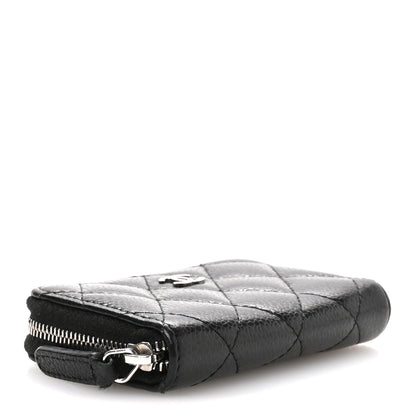 Chanel Caviar Quilted Zip Coin Purse Black 4 of 8