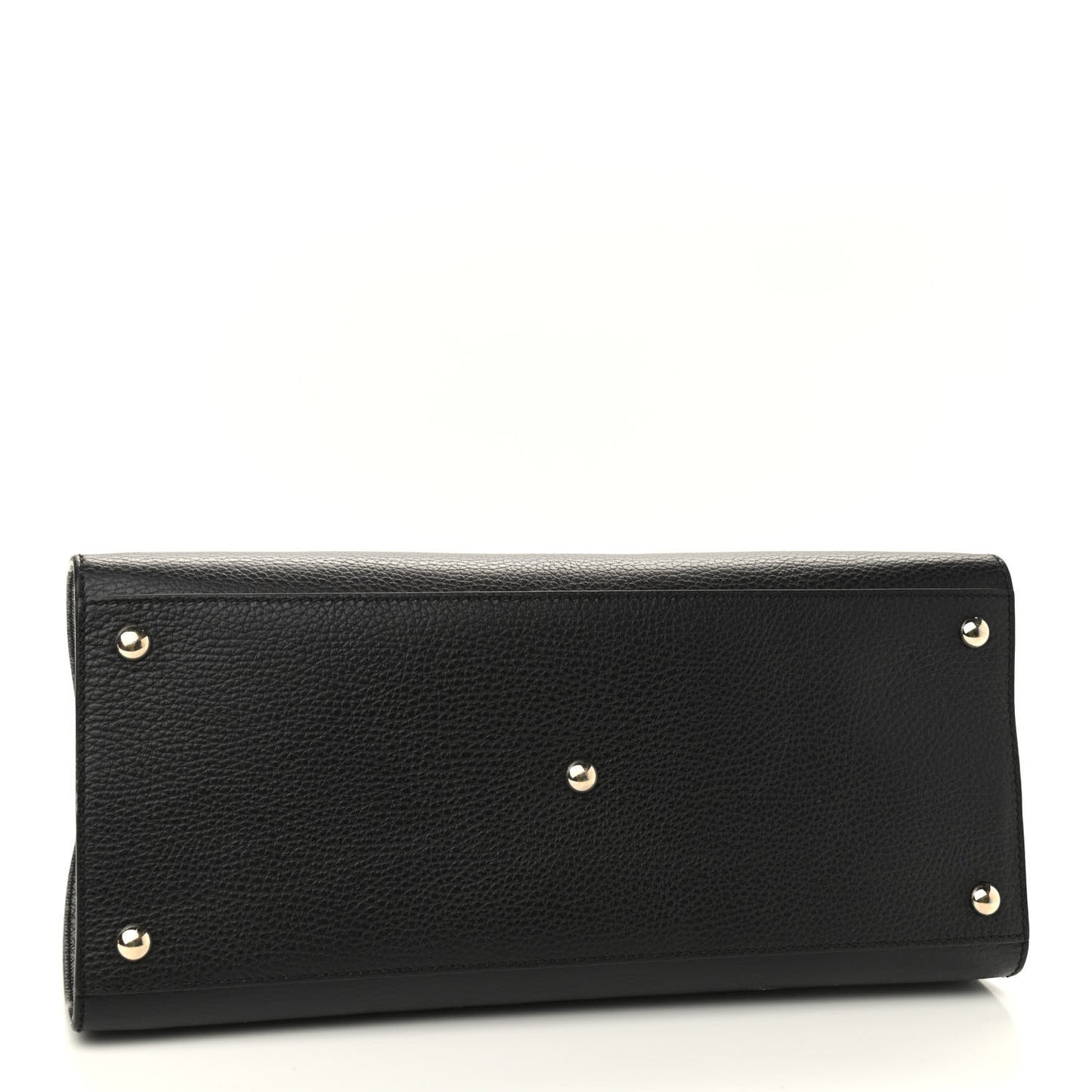 Dollar Calfskin Large Soho Top Handle Satchel Black