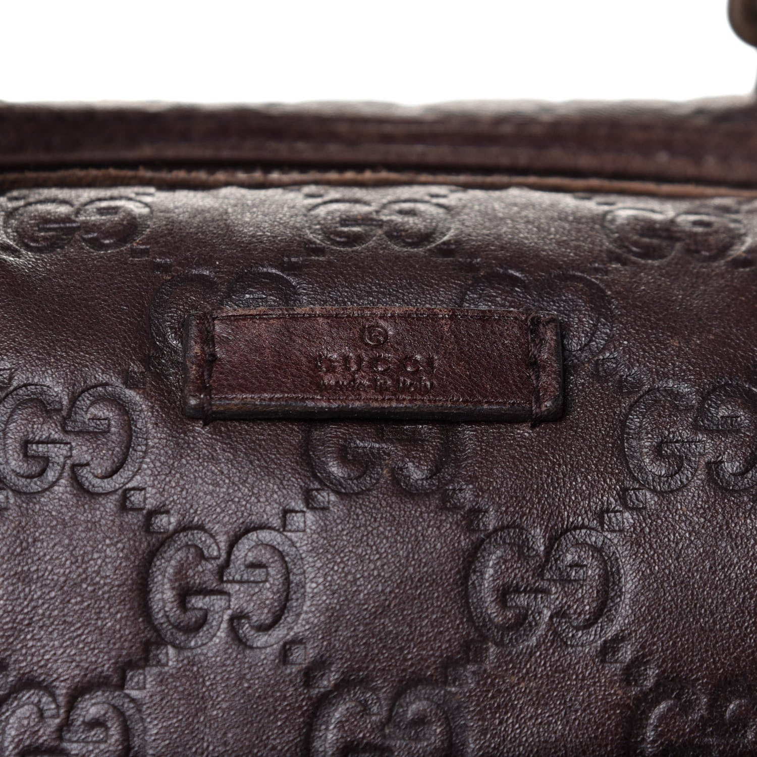 Gucci Guccissima Medium Joy Boston Dark Brown 9 of 12
