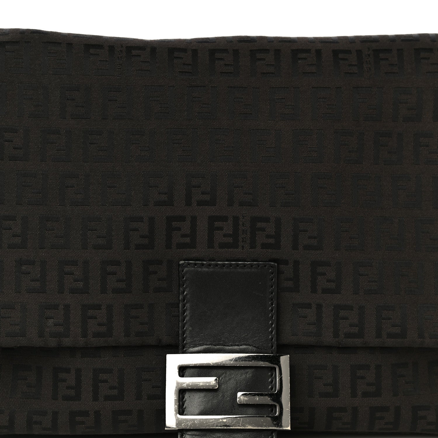 Fendi Zucchino Mama Baguette Black 7 of 16
