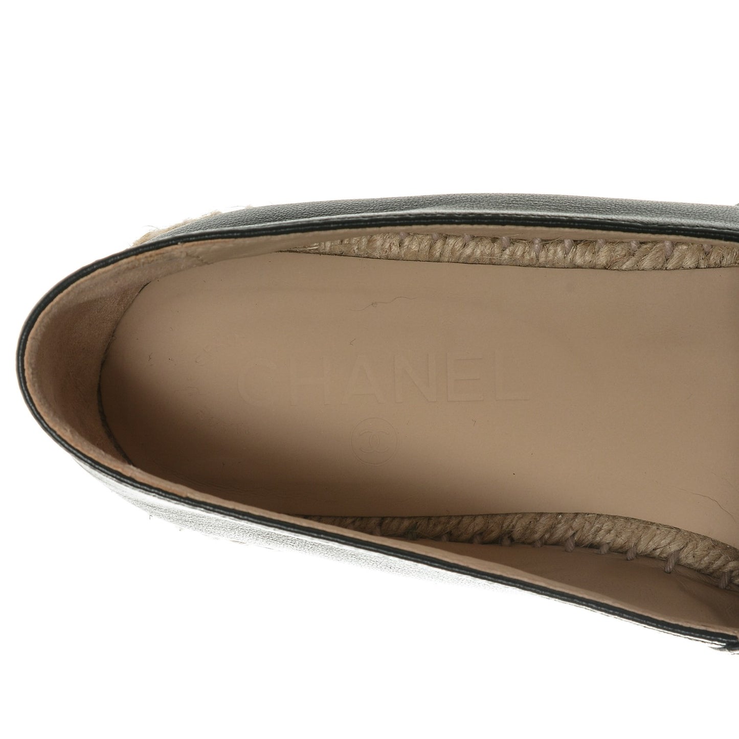 Lambskin CC Espadrilles 39 Black