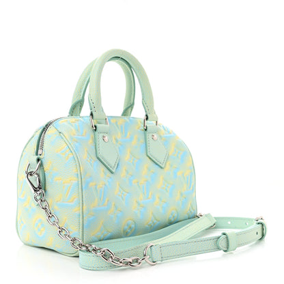 Louis Vuitton Empreinte Monogram Summer Stardust Speedy 20 Water Green 3 of 12