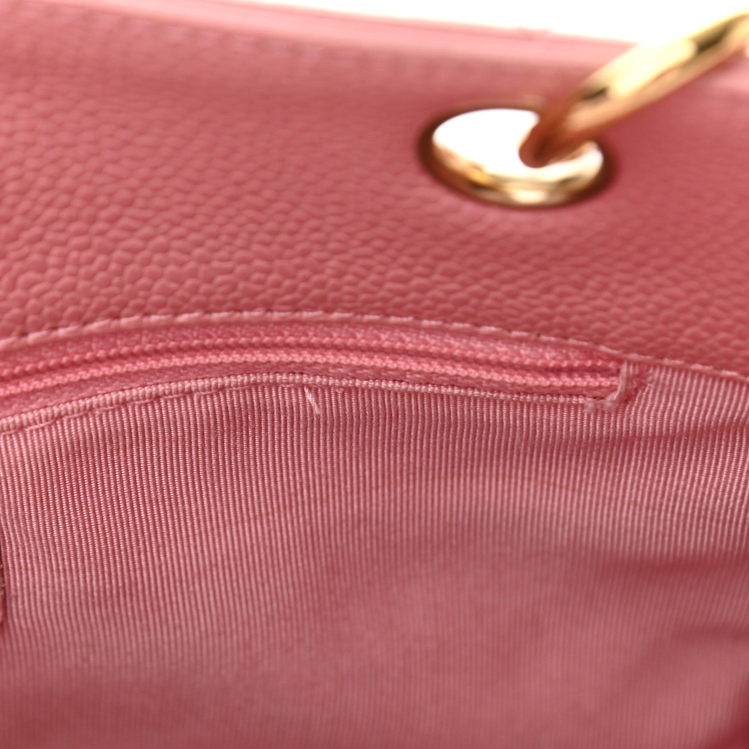 Chanel Caviar Quilted Petit Shopping Tote PST Pink 11 of 14