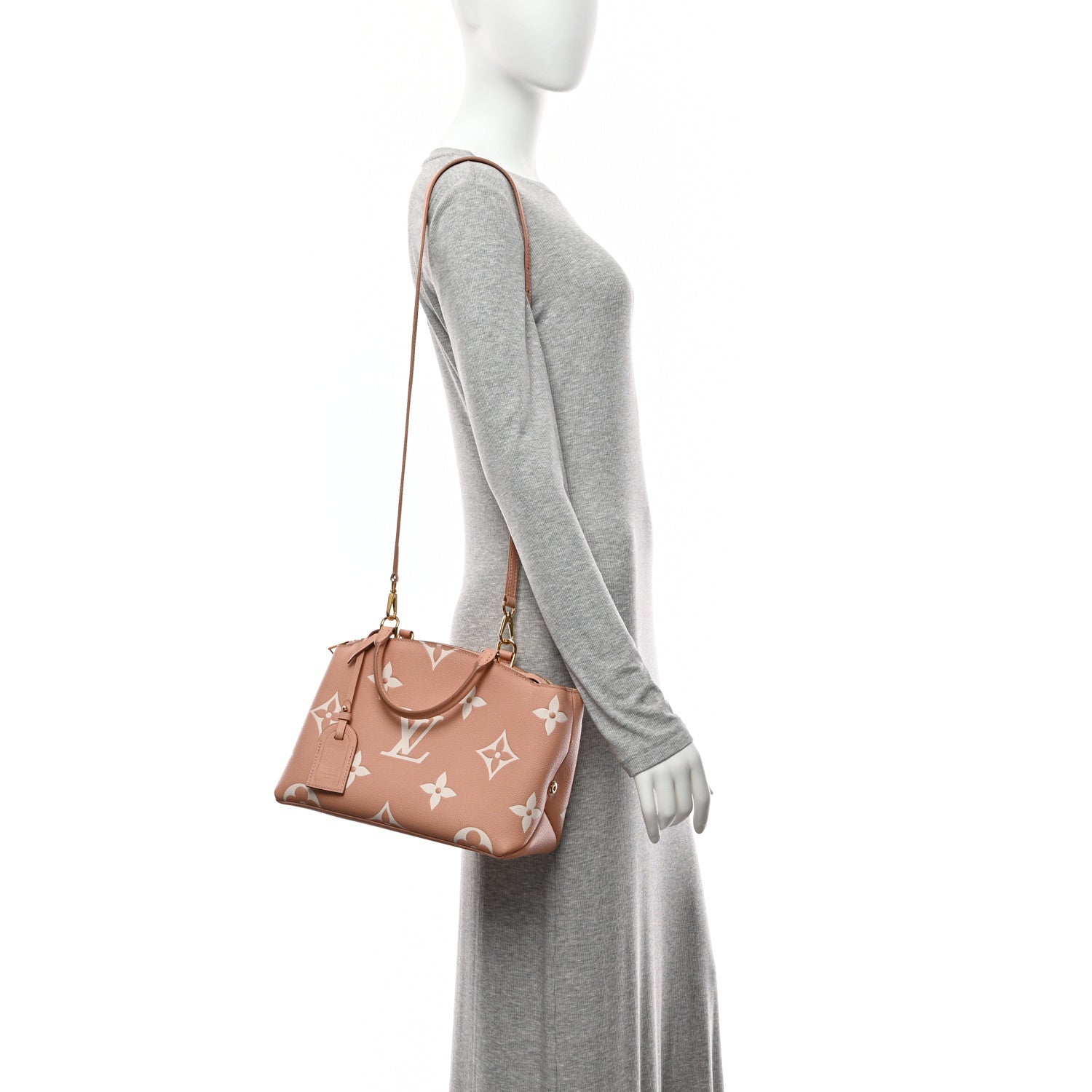 Louis Vuitton Empreinte Monogram Giant Petit Palais Rose Trianon Creme 2 of 10