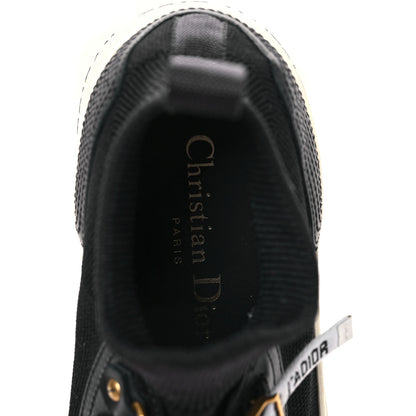 Christian Dior Technical Knit Calfskin Womens Walk'N'Dior High Top Sneakers 35.5 Black 7 of 8