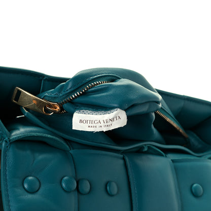 Bottega Veneta Lambskin Maxi Intreccio Padded Chain Cassette Crossbody Bag Mallard 7 of 12