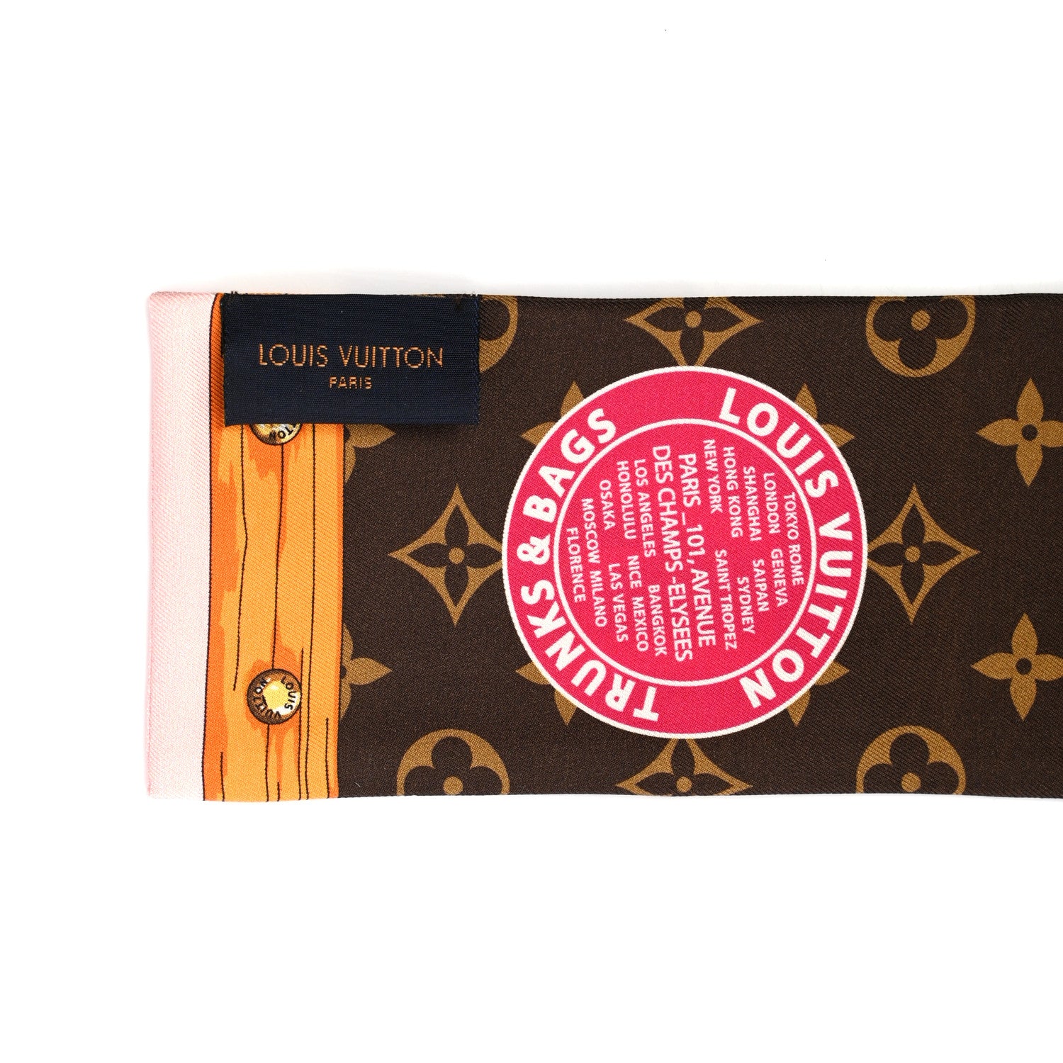 Louis Vuitton Silk Monogram Summer Trunks Bandeau Brown 2 of 3