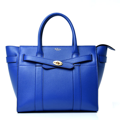 Mulberry Small Classic Grain Small Bayswater Zip Tote Porcelain Blue 1 of 4