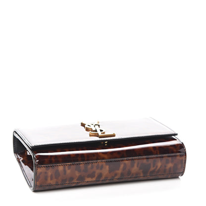 Saint Laurent Patent Small Monogram Kate Satchel Tortoiseshell 3 of 8