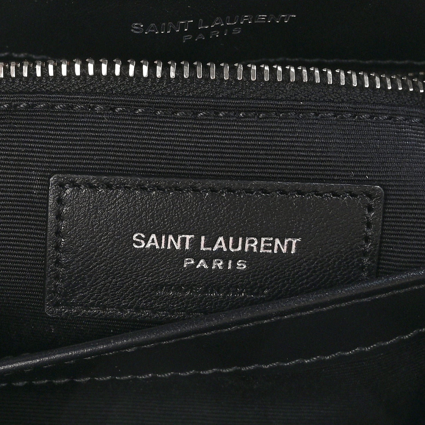 Calfskin Y Quilted Monogram Toy Loulou Crossbody Bag Black