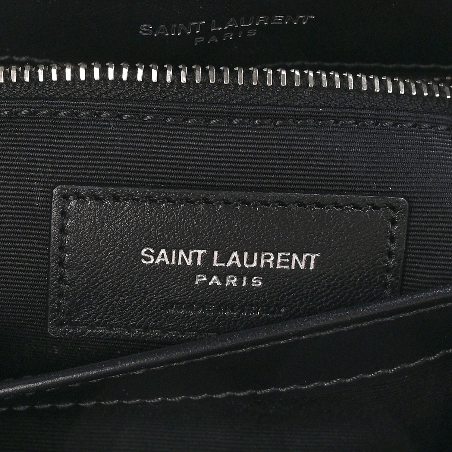 Saint Laurent Calfskin Y Quilted Monogram Toy Loulou Crossbody Bag Black 6 of 9
