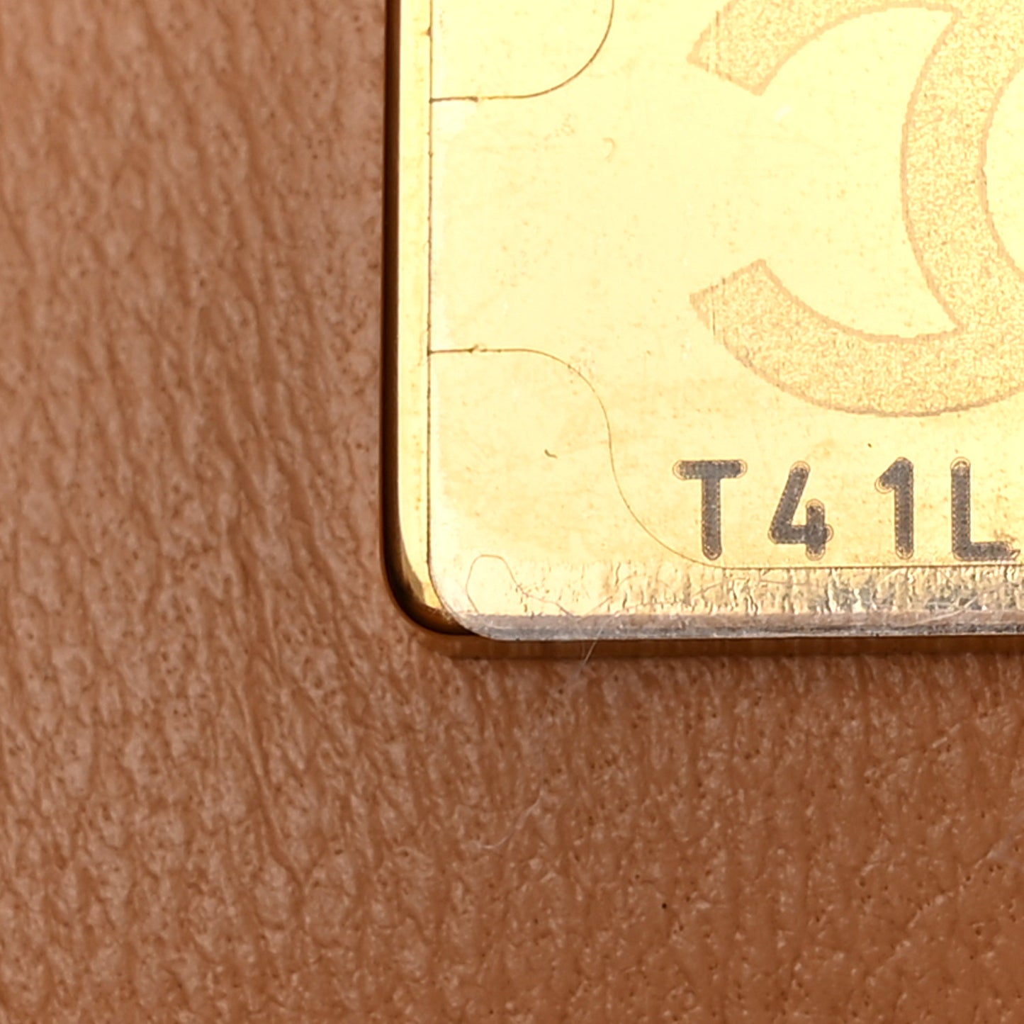 Lambskin Quilted Mini Top Handle Rectangular Flap Beige