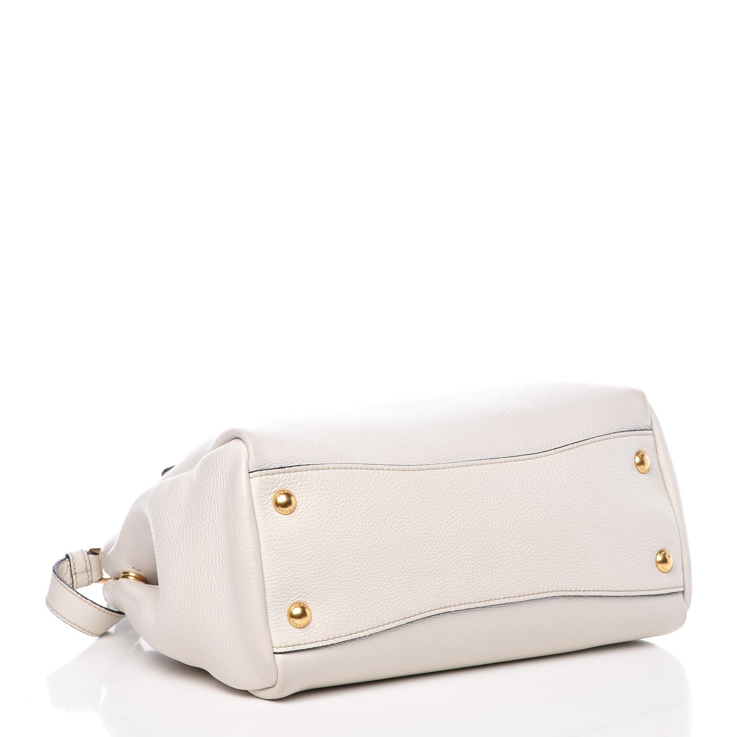 Prada Vitello Daino Top Handle Tote White 5 of 15