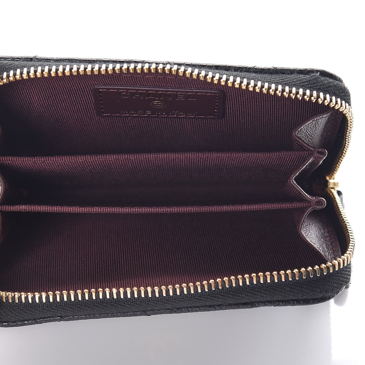 Chanel Caviar Quilted Zip Coin Purse Black 5 of 8