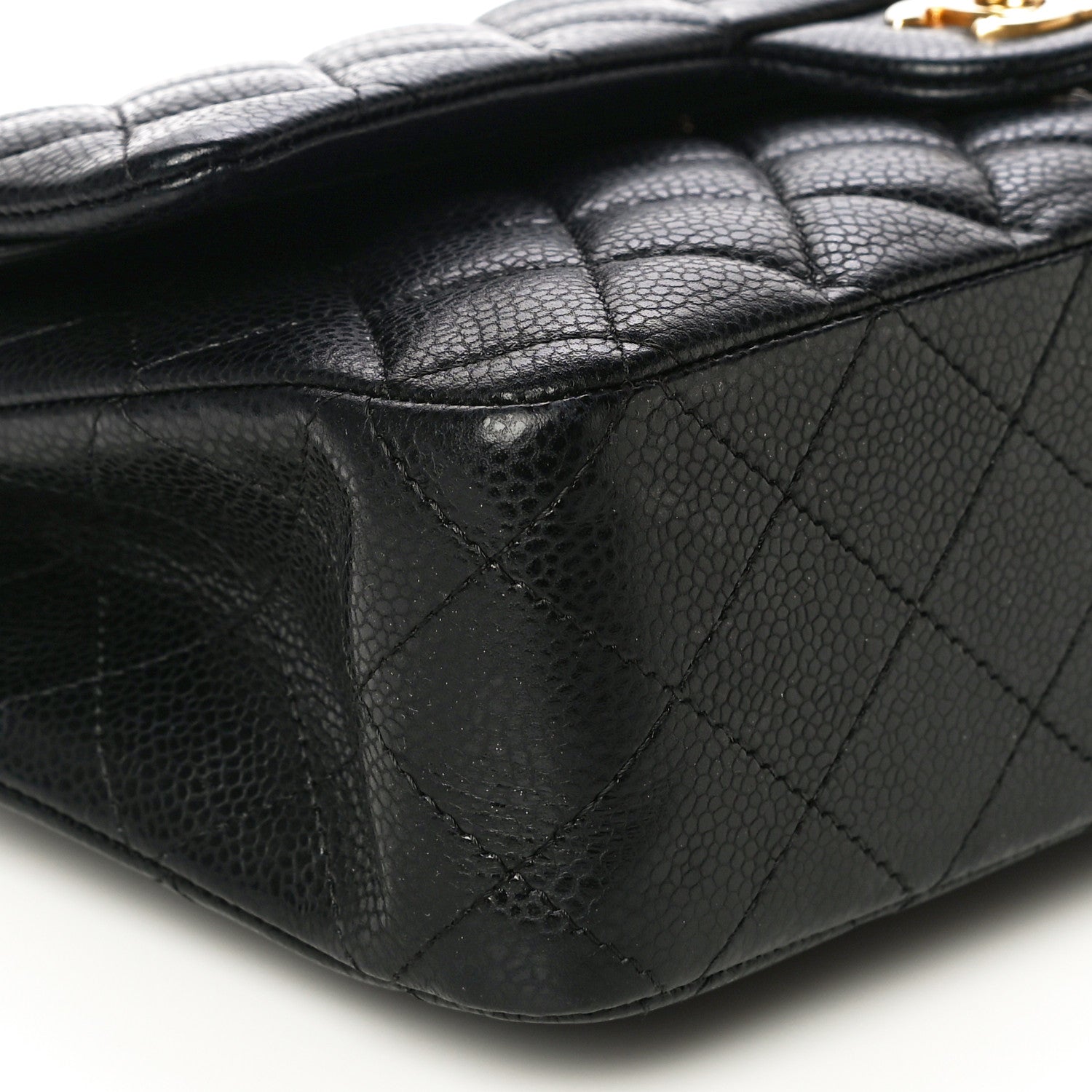 Chanel Caviar Quilted Medium Double Flap Black 9 of 10