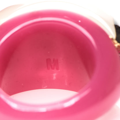Louis Vuitton Resin Swarovski Crystal Inclusion Ring 6.5 Fuchsia 3 of 3