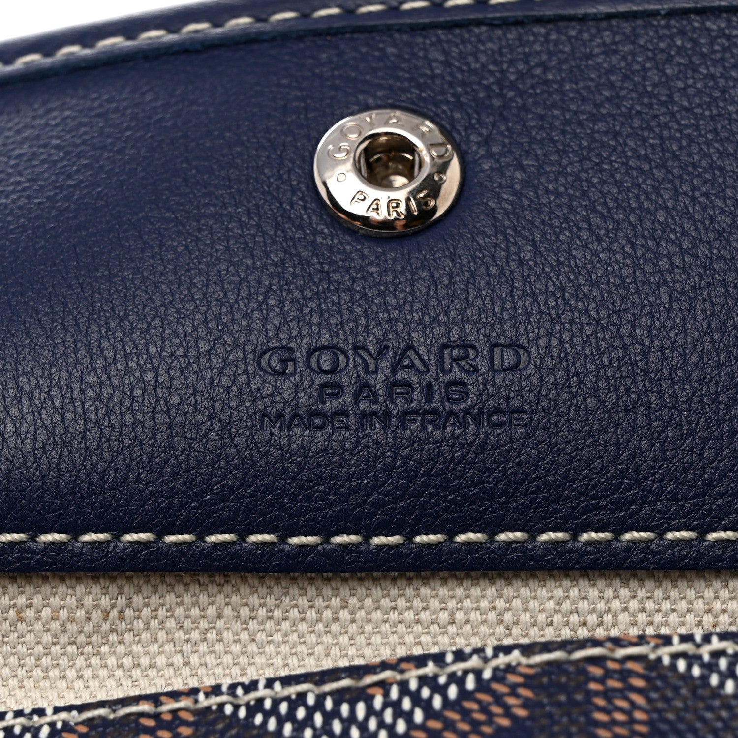 Goyard Goyardine Pouch Navy 6 of 7