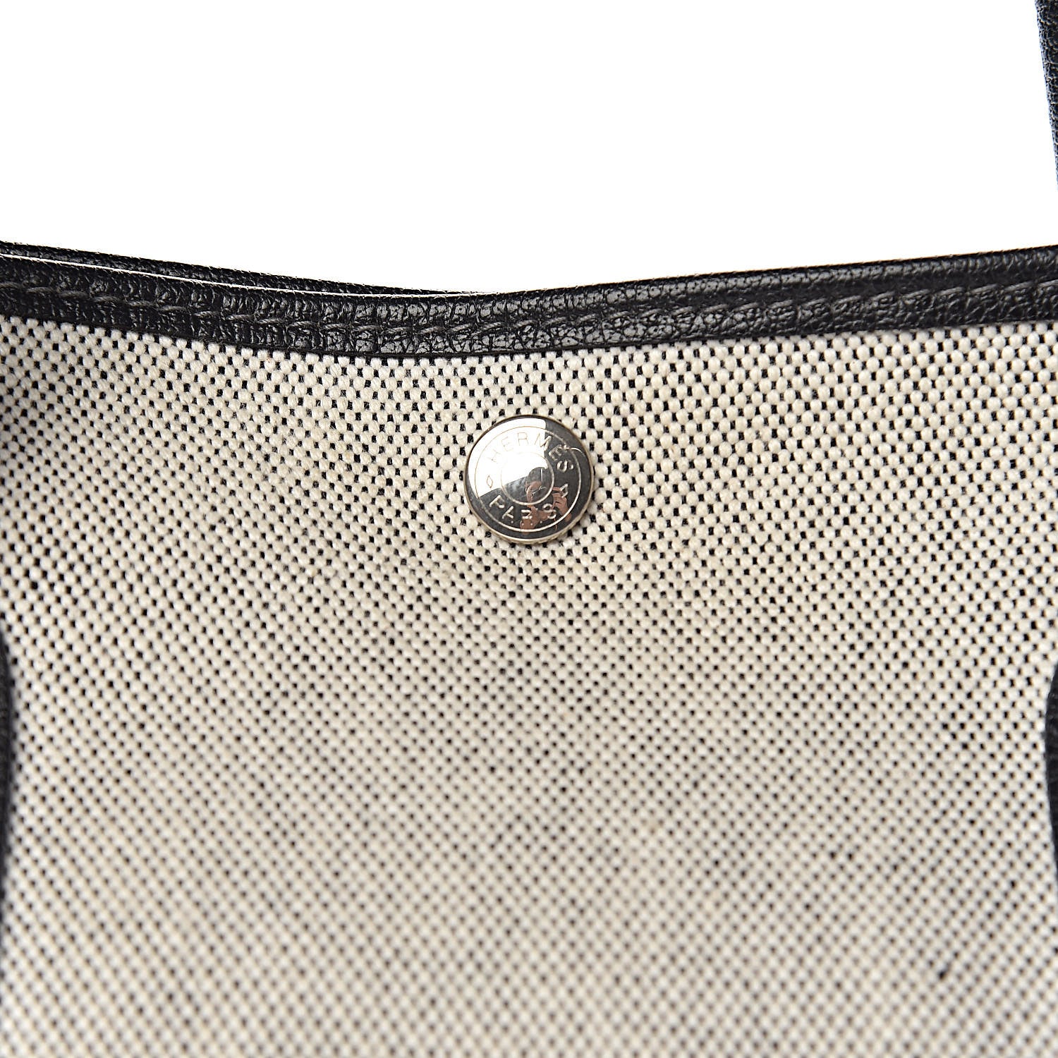 Hermes Buffle Skipper Toile Garden Party 36 MM Tote Black 9 of 12