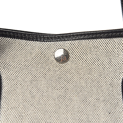 Hermes Buffle Skipper Toile Garden Party 36 MM Tote Black 9 of 12
