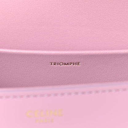 Celine Shiny Calfskin Triomphe Shoulder Bag Rose Quartz 7 of 11