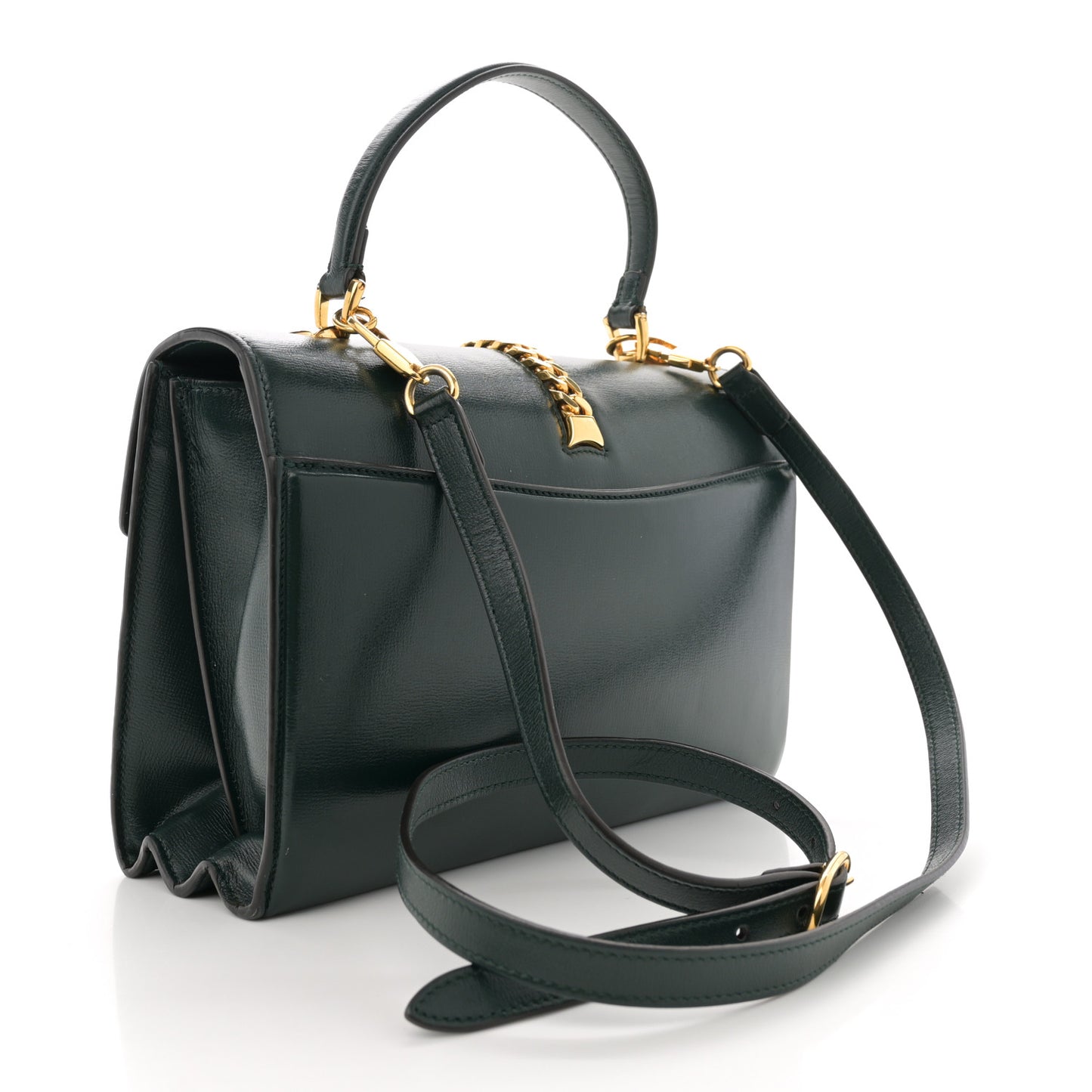 Azalea Calfskin Small Sylvie 1969 Top Handle Bag Green