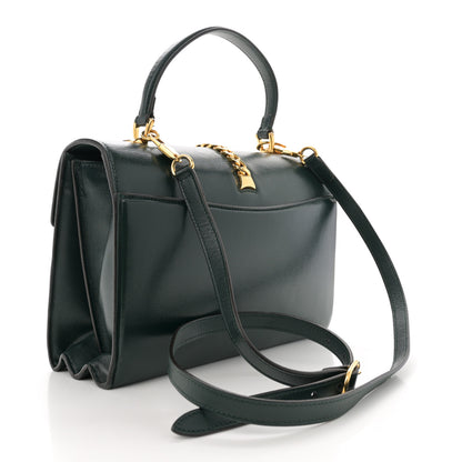 Gucci Azalea Calfskin Small Sylvie 1969 Top Handle Bag Green 3 of 17