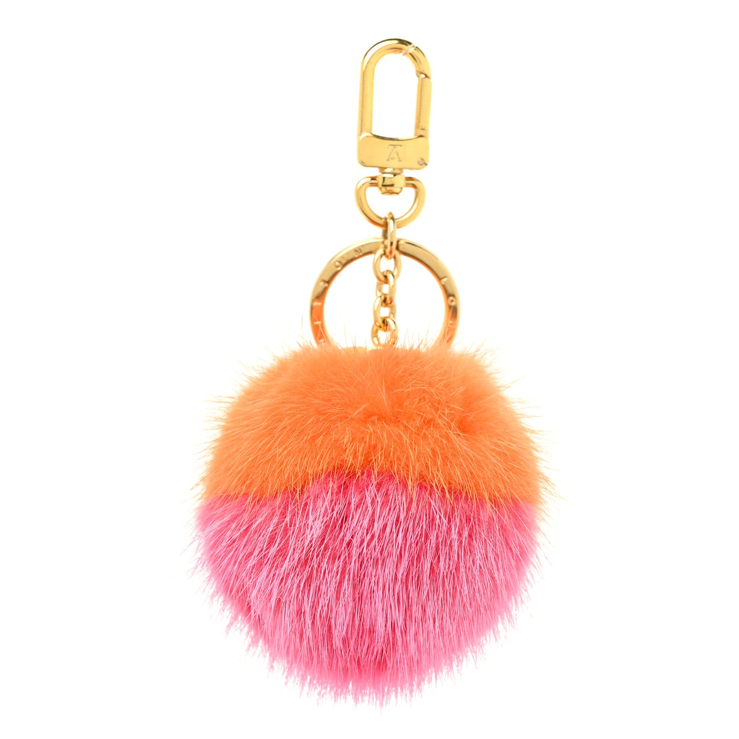 Louis Vuitton Mink Fluo Bubble Bag Charm Key Holder Orange 1 of 5