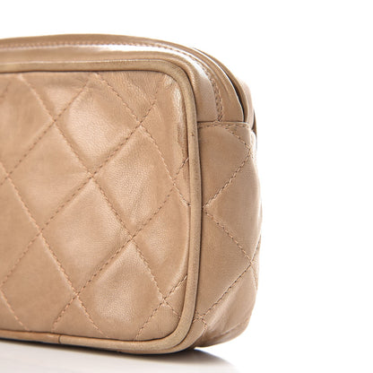 Chanel Lambskin Quilted Camera Case Beige 10 of 16