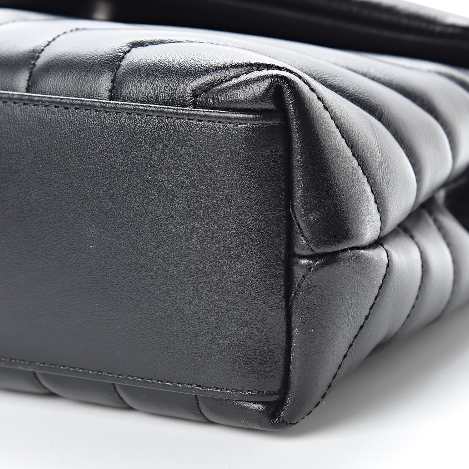 Saint Laurent Calfskin Y Quilted Monogram Small Loulou Chain Satchel Black 11 of 11