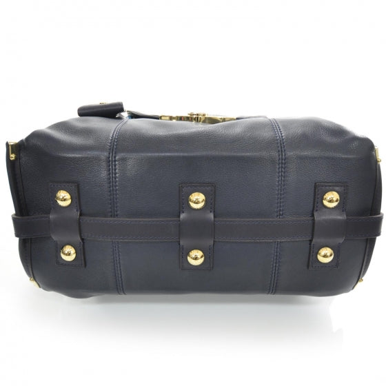 Calfskin Sac Louis Bleu