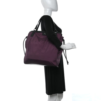 Burberry Nylon Small Buckleigh Packable Tote Purple 2 of 14