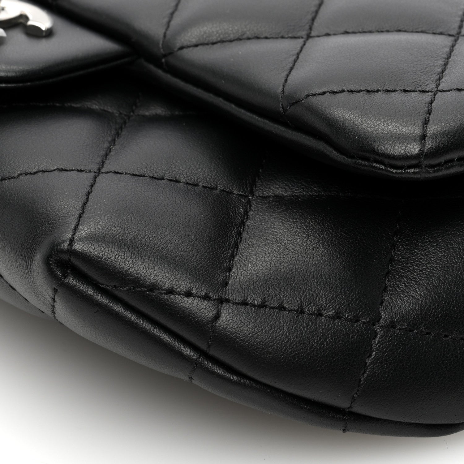 Chanel Calfskin Quilted CC Uniform Flap Belt Bag Black 11 of 11