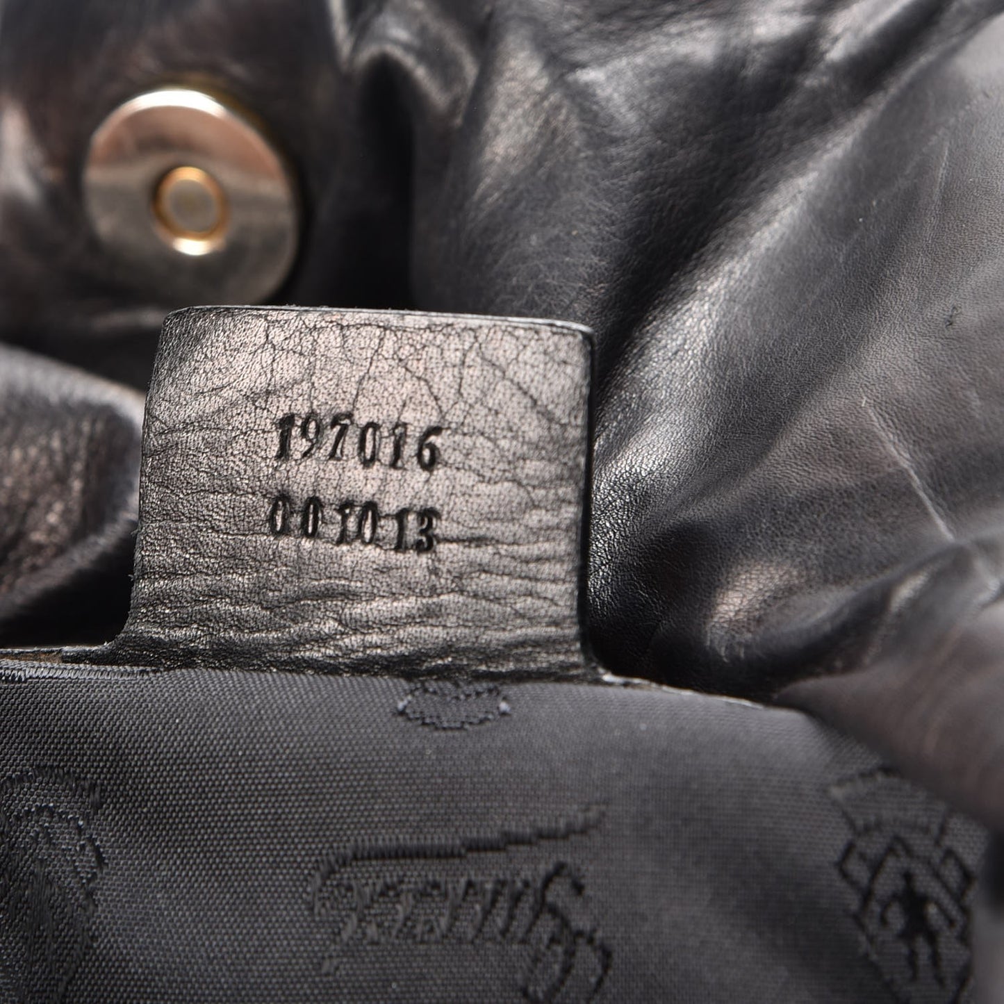 Patent Large Hysteria Top Handle Bag Black