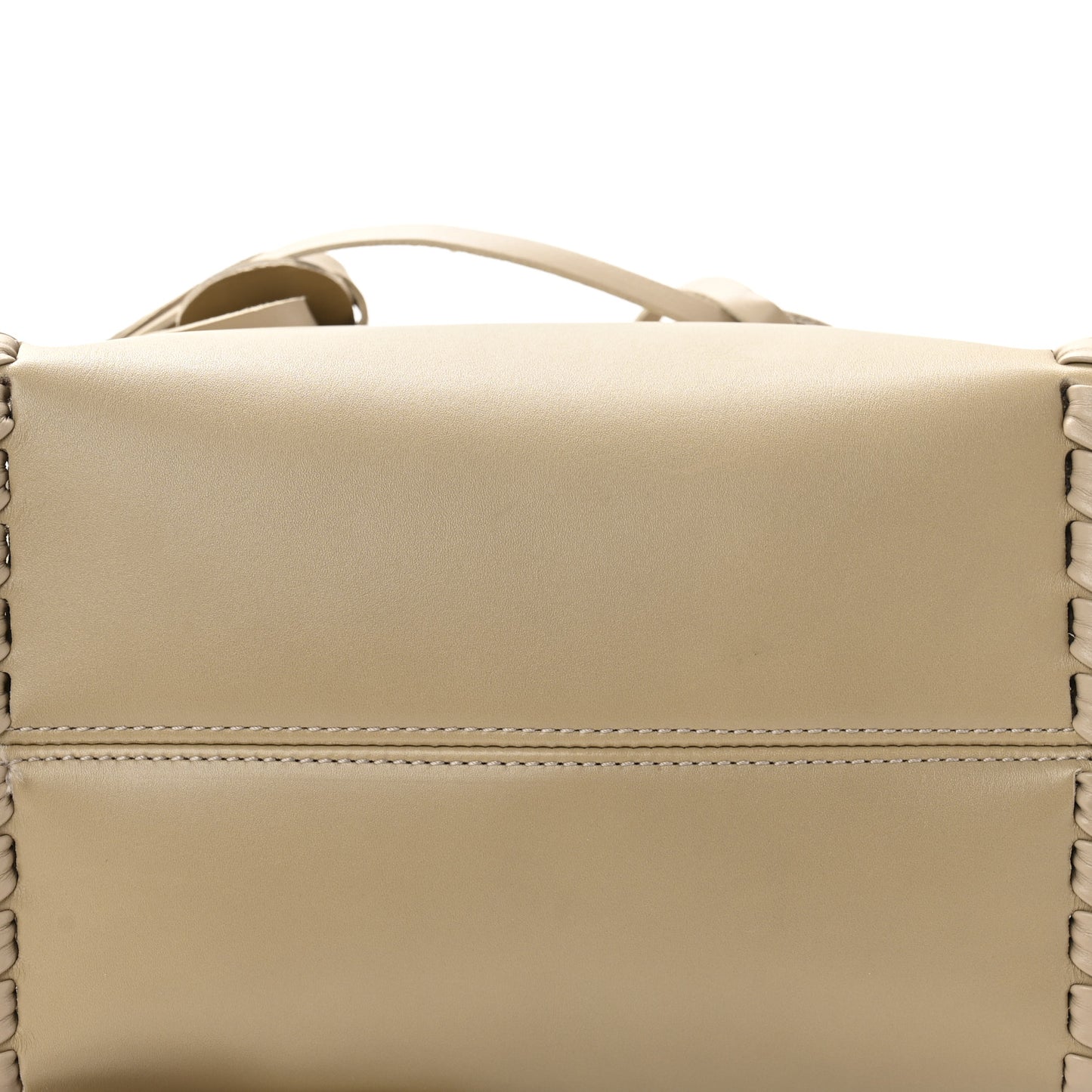 Calfskin Small Mony Tote Argil Brown